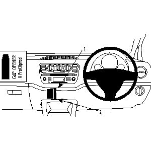 ClicOn No Holes Dash Mount for Volkswagen UP 12-14