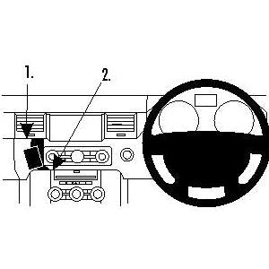 ClicOn No Holes Dash Mount for Land Rover Range Rover Sport 10-13