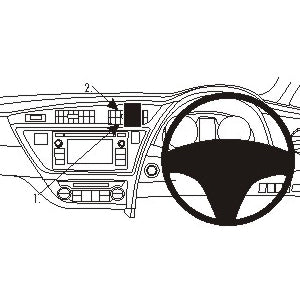 ClicOn No Holes Dash Mount for Toyota Corolla 13-14