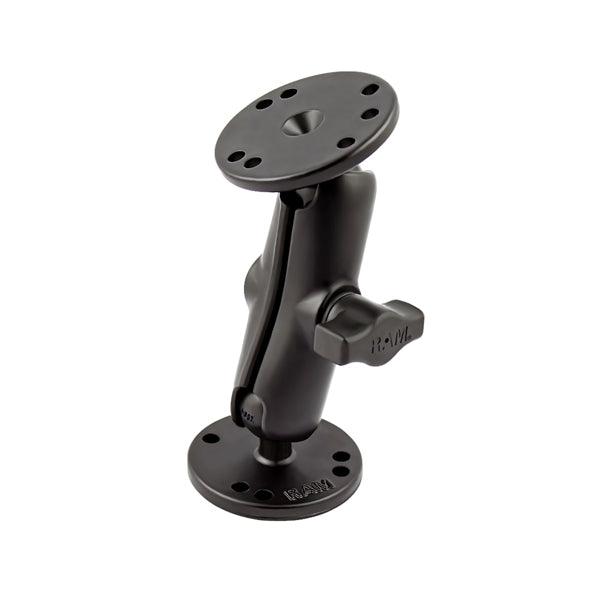 RAM 1" Ball Mount with 2/2.5" Round Bases (RAM-B-101U)