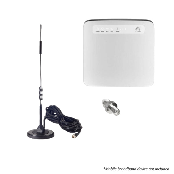 Optus 4G LTE WiFi Router Patch Lead & Magnetic Base Antenna Bundle