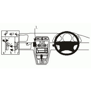 ClicOn No Holes Dash Mount for Mercedes Benz CLK-Class 97-01
