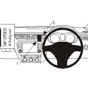 ClicOn No Holes Dash Mount for Skoda Octavia RS 13-14