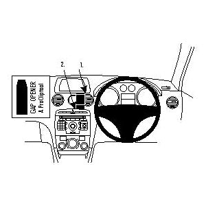 ClicOn No Holes Dash Mount for Peugeot RCZ 10-14