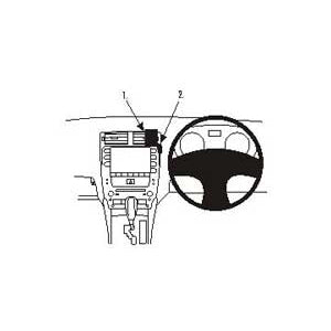 ClicOn No Holes Dash Mount for Lexus IS Series 06-08