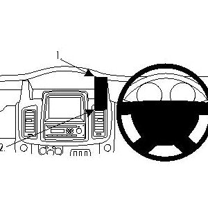 ClicOn No Holes Dash Mount for Renault Traffic 11-14