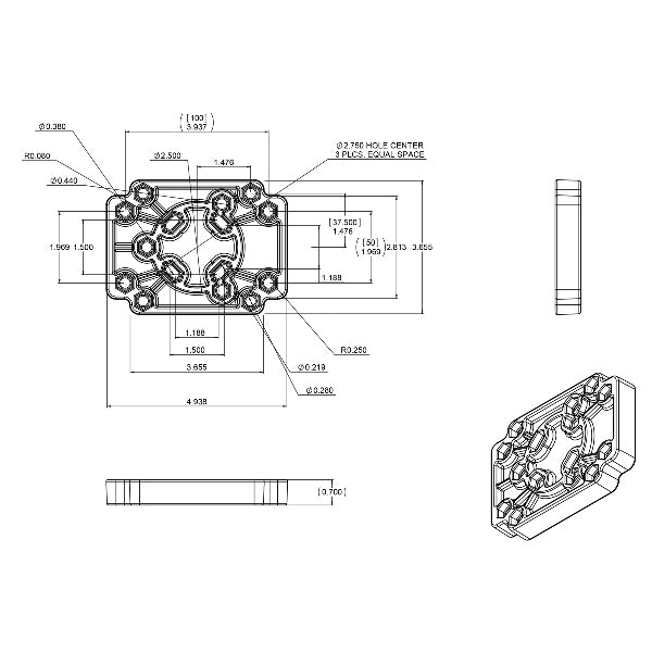 RAM Adapt-To-RAM™ Mounting Plate (RAP-356U)