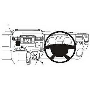 ClicOn No Holes Dash Mount for Ford Transit 07-13