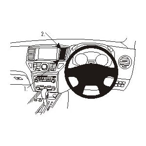 ClicOn No Holes Dash Mount for Nissan Pathfinder 13-14