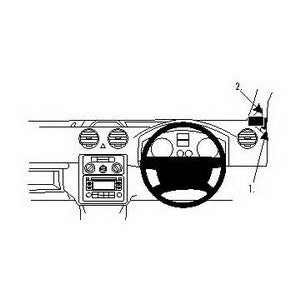 ClicOn No Holes Dash Mount for Volkswagen Caddy 04-14