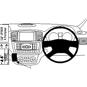ClicOn No Holes Dash Mount for Mercedes Benz GL Class 13-14