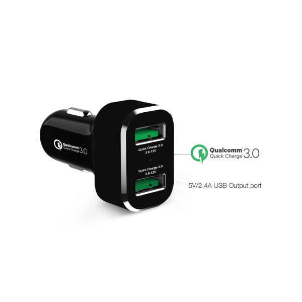 GDS® 2-Port USB Cigarette Charger with Qualcomm® Quick Charge™ (RAM-GDS-CHARGE-USB2QCCIG)