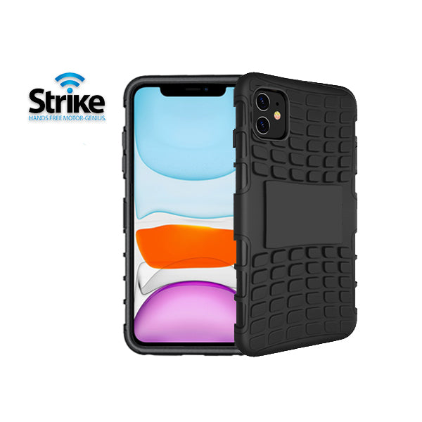 Strike Alpha Apple iPhone 11 Car Cradle with Strike Rugged Case Bundle