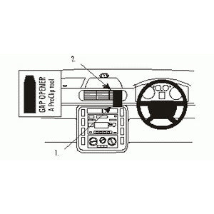 ClicOn No Holes Dash Mount for Ford Galaxy 01-06