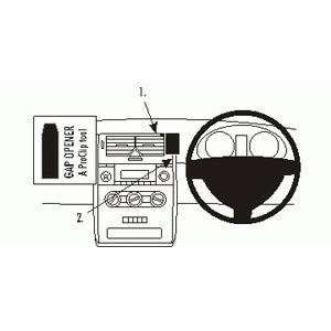ClicOn No Holes Dash Mount for Mercedes Benz A-Class 05-12
