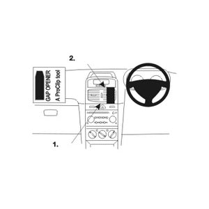 ClicOn No Holes Dash Mount for Renault Clio 02-05