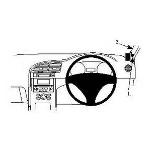 ClicOn No Holes Dash Mount for Peugeot 3008 09-14