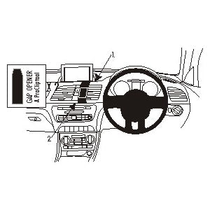 ClicOn No Holes Dash Mount for Audi Q3 12-14