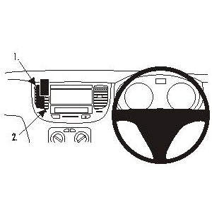 Field Mounted Rio ClicOn No Holes Dash Mount for Kia Rio 06-11 | Strike