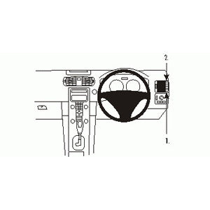 ClicOn No Holes Dash Mount for Volvo C70 06-14