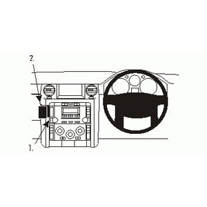 ClicOn No Holes Dash Mount for Land Rover Discovery 3 05-09