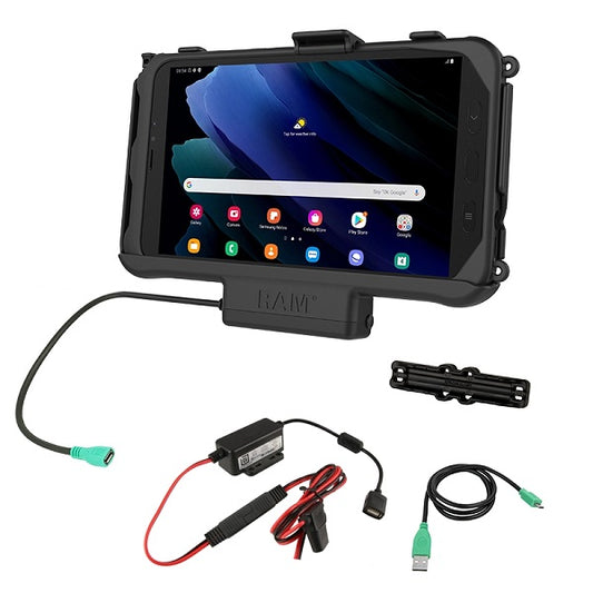 RAM® Powered Dock for Tab Active3 & Active2 with Hardwire Charger (RAM-HOL-SAM60P-V7B1U)