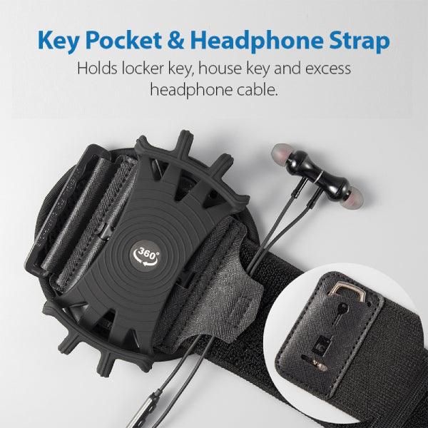 Strike Universal Wristband Phone Holder (Black)