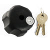 RAM Locking Knob w/ 1/4-20 Brass Hole for B Size Arms (RAM-KNOB3LU)