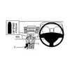 ClicOn No Holes Dash Mount for Mitsubishi Lancer 08-14
