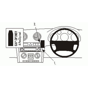 ClicOn No Holes Dash Mount for Audi A3 / S3 04-06