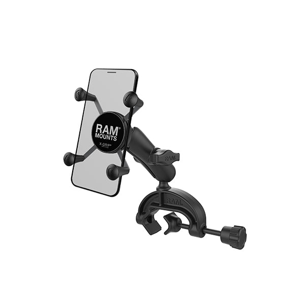 RAM® X-Grip® Phone Mount with Composite Yoke Clamp Base (RAP-B-121-UN7U)