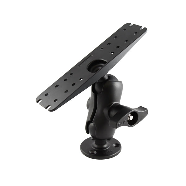 RAM D Size 2.25" Diameter Ball Mount with 11" X 3" Rectangle & 3.68" Round Plate (RAM-D-111U-C)