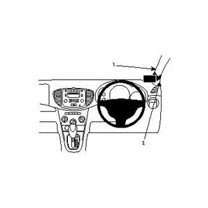 ClicOn No Holes Dash Mount for Hyundai i10 08-10