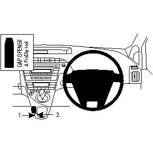 ClicOn No Holes Dash Mount for Toyota Prius 10-14