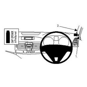 ClicOn No Holes Dash Mount for Renault Laguna 08-14