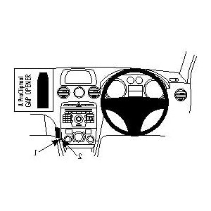 ClicOn No Holes Dash Mount for Peugeot RCZ 10-14