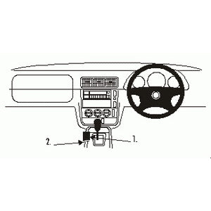 ClicOn No Holes Dash Mount for Mercedes Benz M-Class 98-00