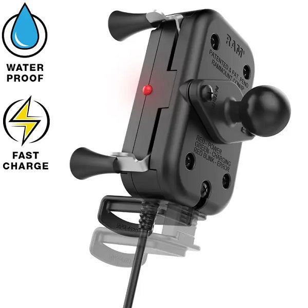 RAM® Tough-Charge™ with X-Grip® Tech Waterproof Wireless Charging Holder (RAM-HOL-UN12WB)