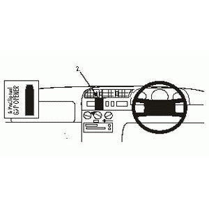 ClicOn No Holes Dash Mount for Fiat Ducato 95-01