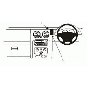 ClicOn No Holes Dash Mount for Jeep Cherokee 02-08