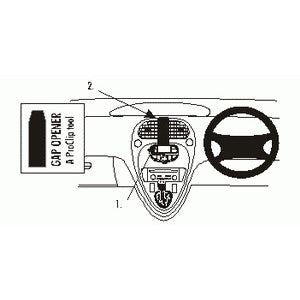 ClicOn No Holes Dash Mount for Citroen C4 Picasso 00-06