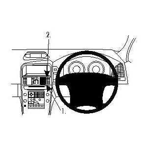 ClicOn No Holes Dash Mount for Volvo XC60 11-14