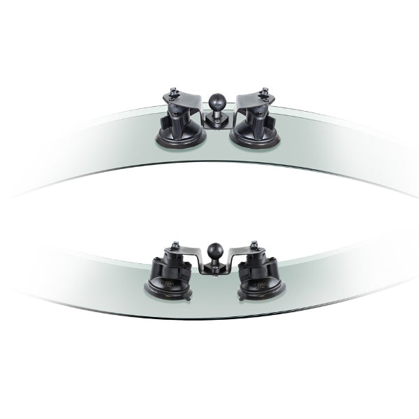 RAM Dual Articulating Suction Cup Base w/ 1" Ball Base (RAM-B-189B-PIV1U)