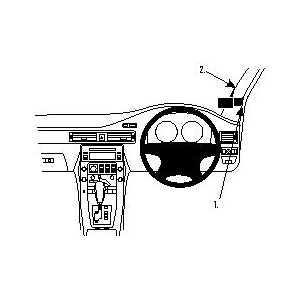 ClicOn No Holes Dash Mount for Volvo XC70 08-11