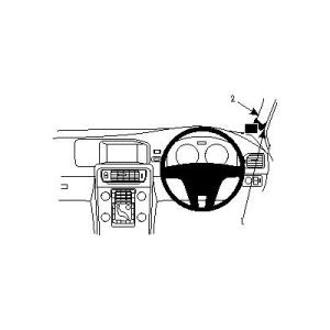 ClicOn No Holes Dash Mount for Volvo V60 / S60 11-14