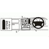 ClicOn No Holes Dash Mount for Toyota HiLux 4x4 98-05